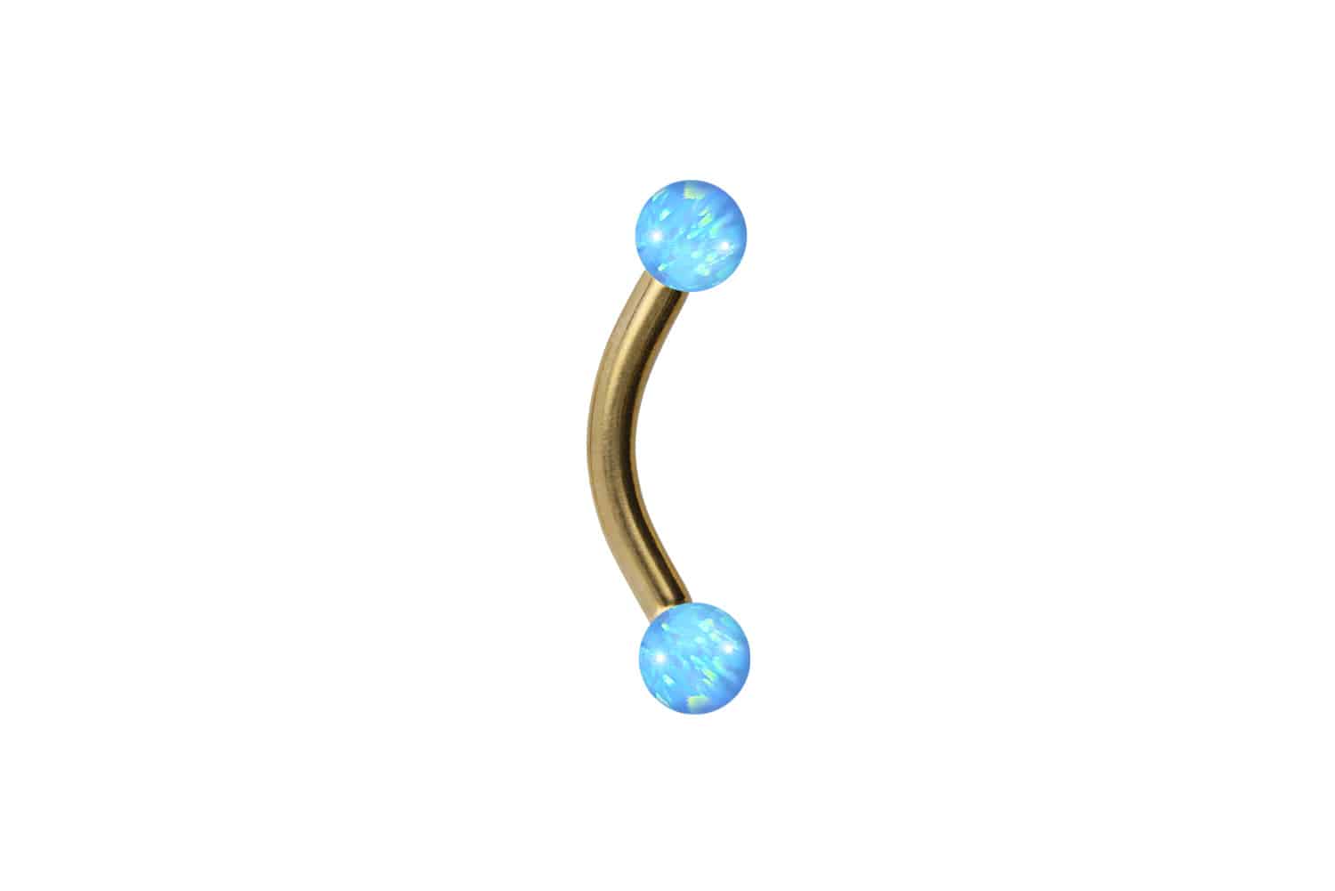 Chirurgenstahl Piercing Banane SYNTHETISCHE OPALE